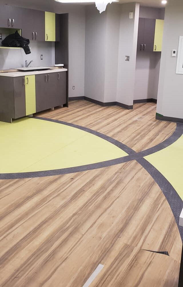 revêtement de sol souple et tapis entrepreneur